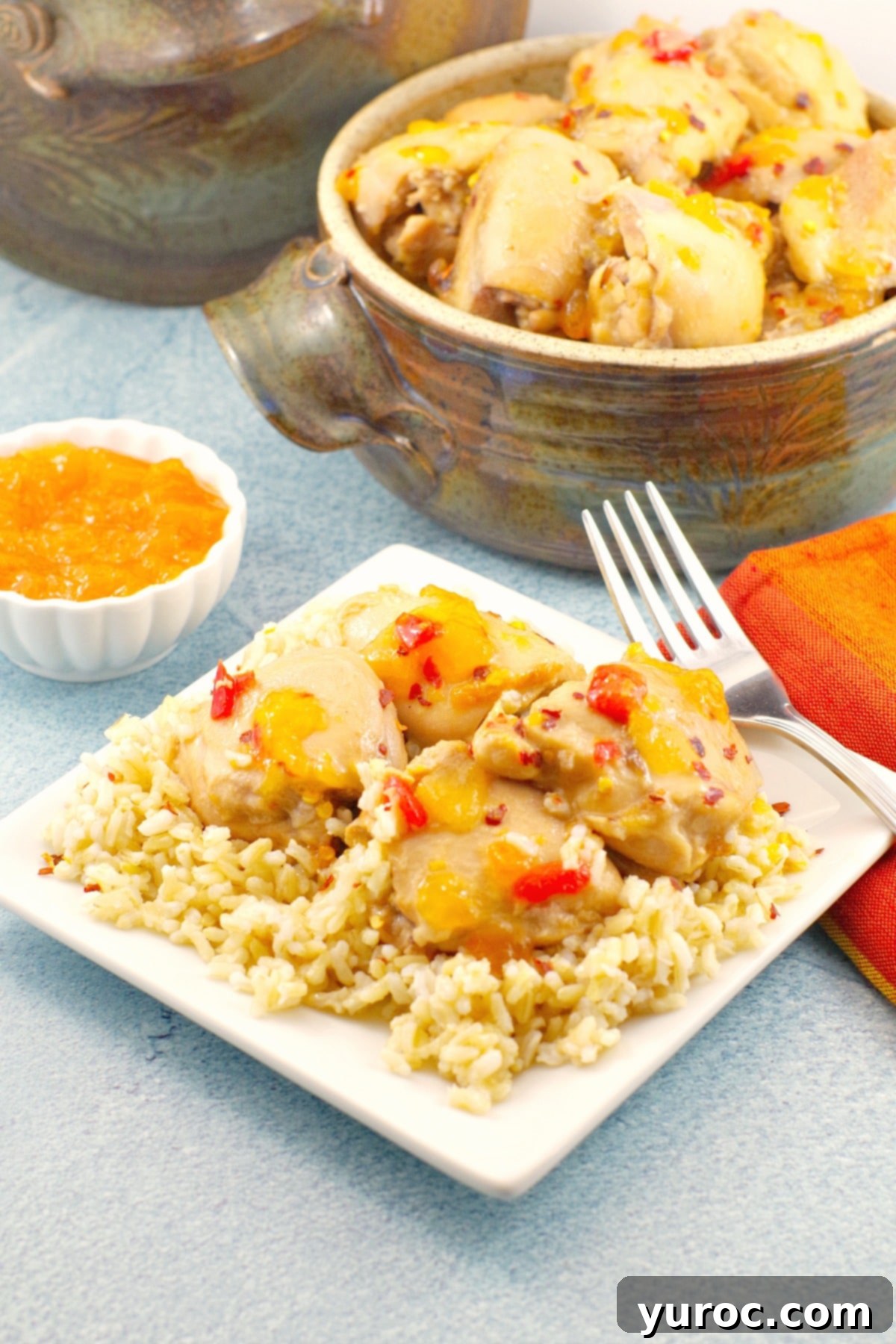 Baked Apricot Jam Chicken | 5 Ingredients - Foodmeanderings.com