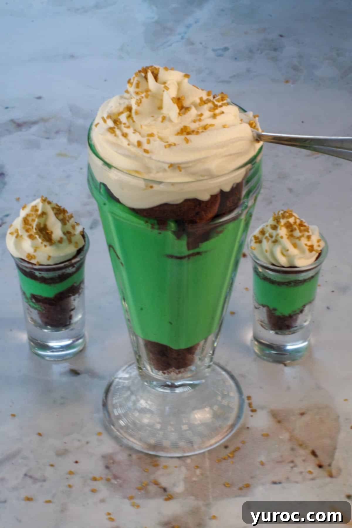 St. Patrick's Day Shamrock Irish Cream Shots 5 St. Patrick's Day dessert shot parfait in the of 2 dessert shots