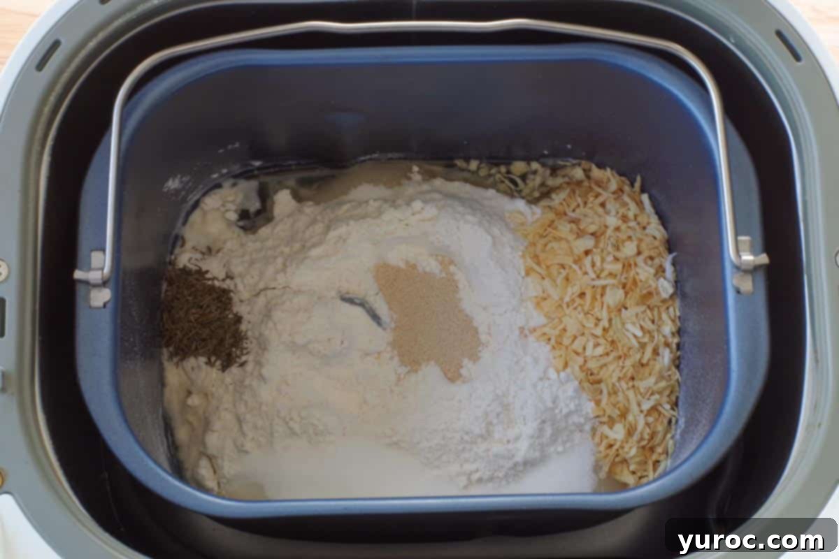 bread pan in the bread machine