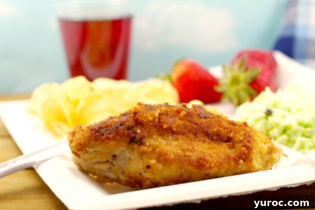 Fried Caesar Chicken, perfect picnic food