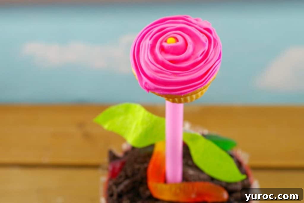 Sweet Seedlings 1 Flower cupcake flower pots, edible craft for kids