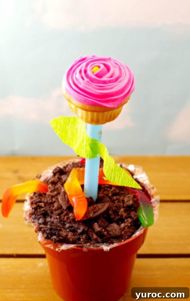 Sweet Seedlings 2 Edible flower cupcake craft, perfect for Mother's Day or Earth Day