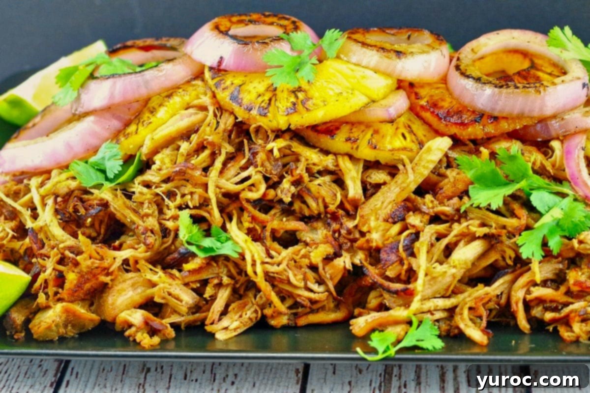 Platter of Pineapple Carnitas.
