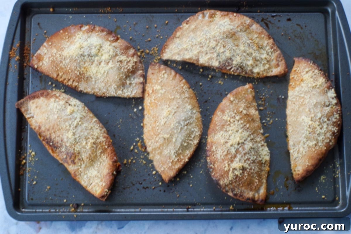 Wholesome Pita Pizza Pouches 12 Baked Hot pockets fresh out of the oven, golden brown and ready to serve.