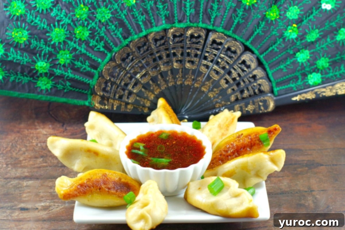 Crispy Chinese Potstickers recipe – delicious pan-fried and steamed dumplings