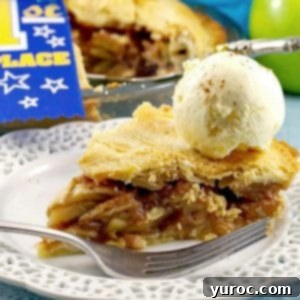 The Perfect Award-Winning Apple Pie Recipe 12 A piece of Deluxe apple pie with ice cream | award-winning apple pie