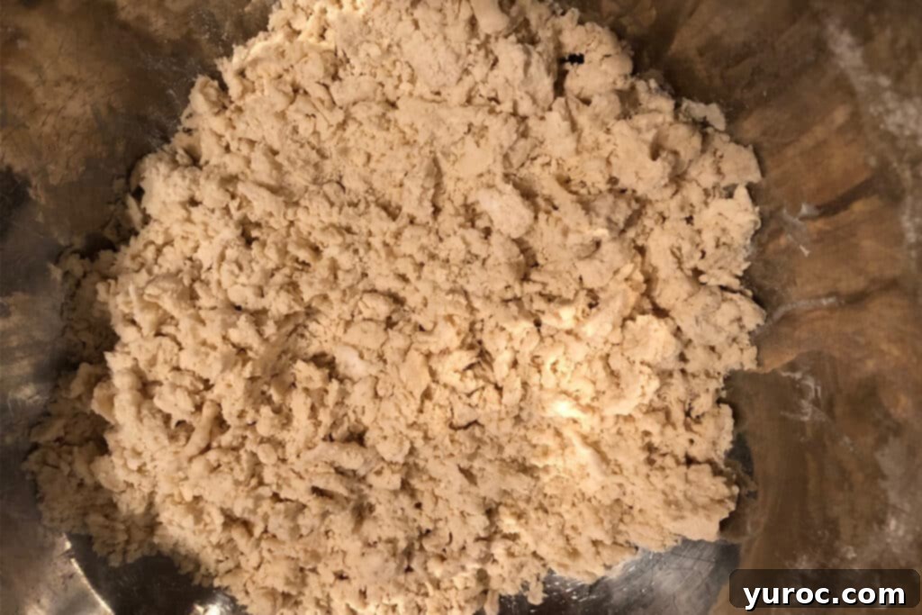Dry mixture with brown sugar mixed in for pie crust