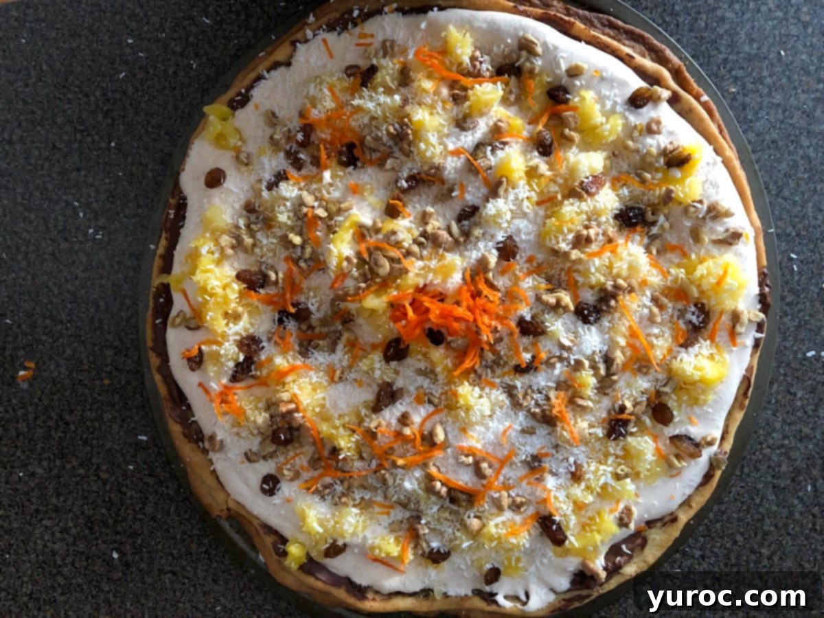 candied carrots added to pizza