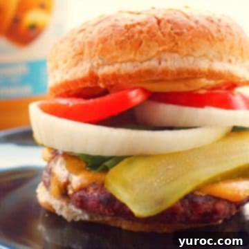 peanut butter burger on a black plate
