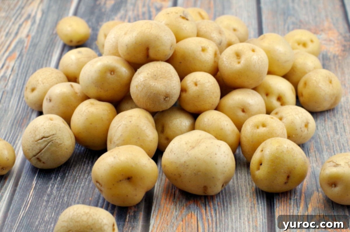 No Churn Potato Cookies and Cream Delight 3 Pile of creamer potatoes (little potatoes)