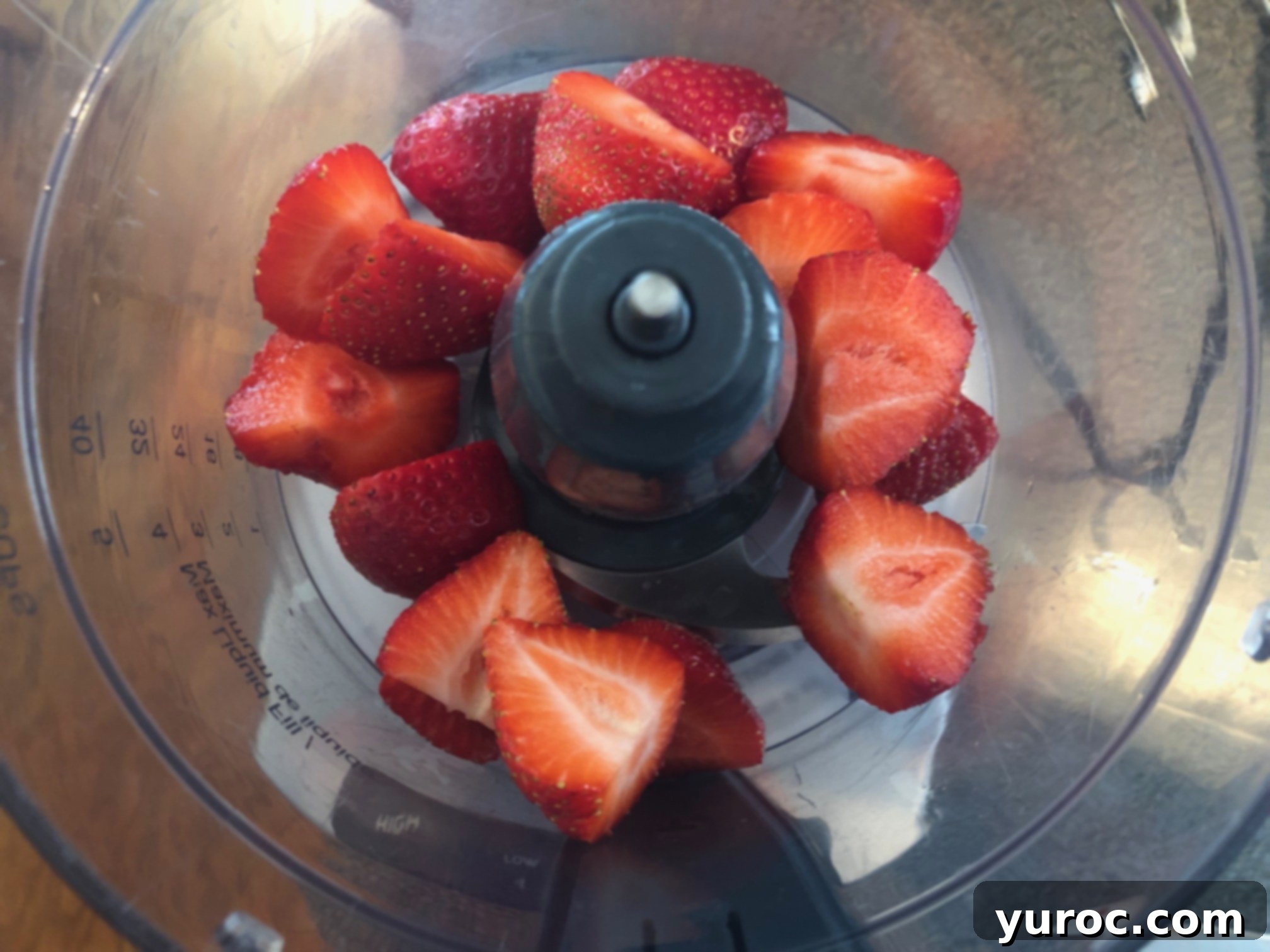 Strawberry Cone Crunch Frozen Yogurt Cups 5 Strawberries hulled and chopped in food processor
