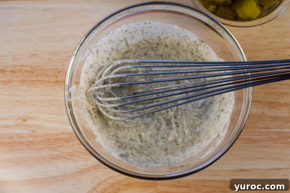 Whisk all sauce ingredients together in a bowl.