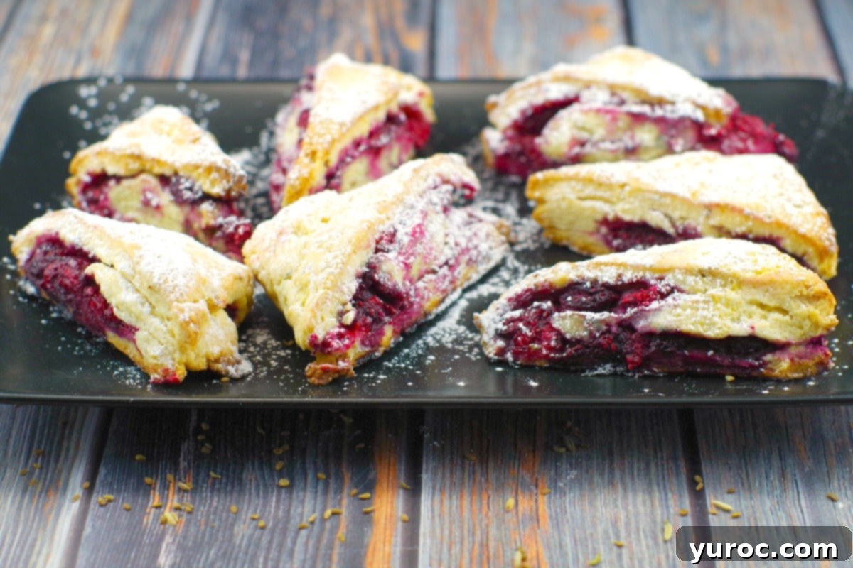 Raspberry Lemon Scones | #scones #raspberry - Foodmeanderings.com