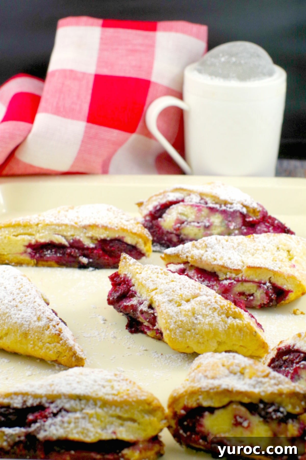 Raspberry Lemon Scone | #raspberryscone #lemonscone - Foodmeanderings.com