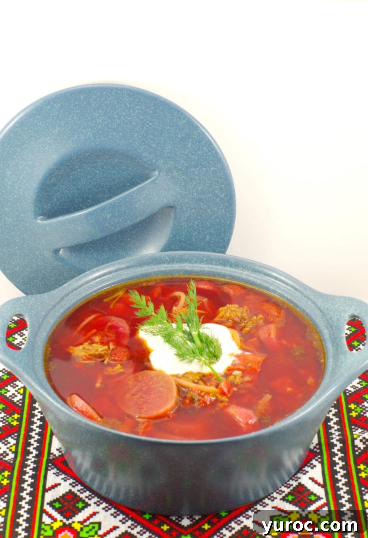 Easy Beef Borscht with Canned Beets 2 Ukrainian Borscht | shortcut - foodmeanderings.com