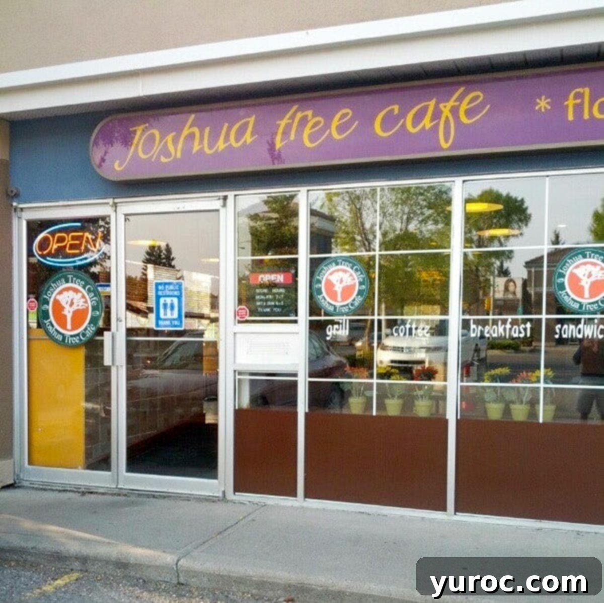 storefront of Joshua tree cafe Calgary
