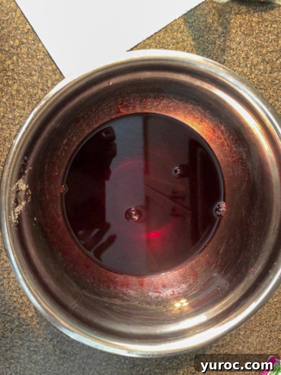 gelatin and raspberry Jello powder in stainless steel bowl