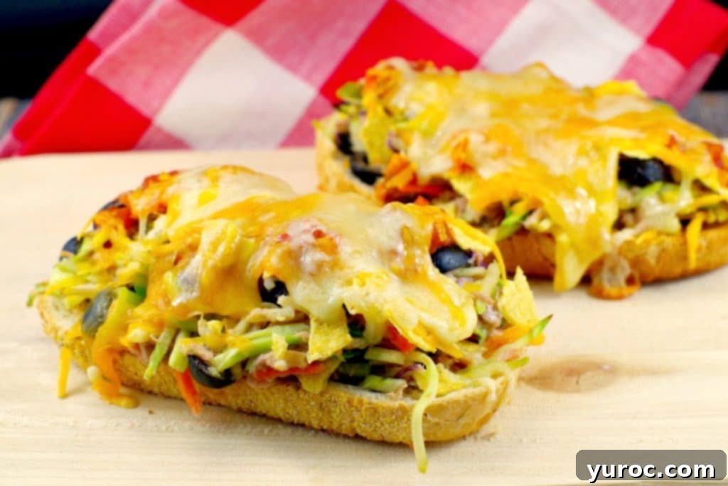 Mexican Tuna Melt Recipe - #cannedtuna - Foodmeanderings.com
