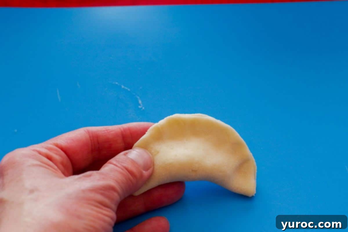 perogy pinched together