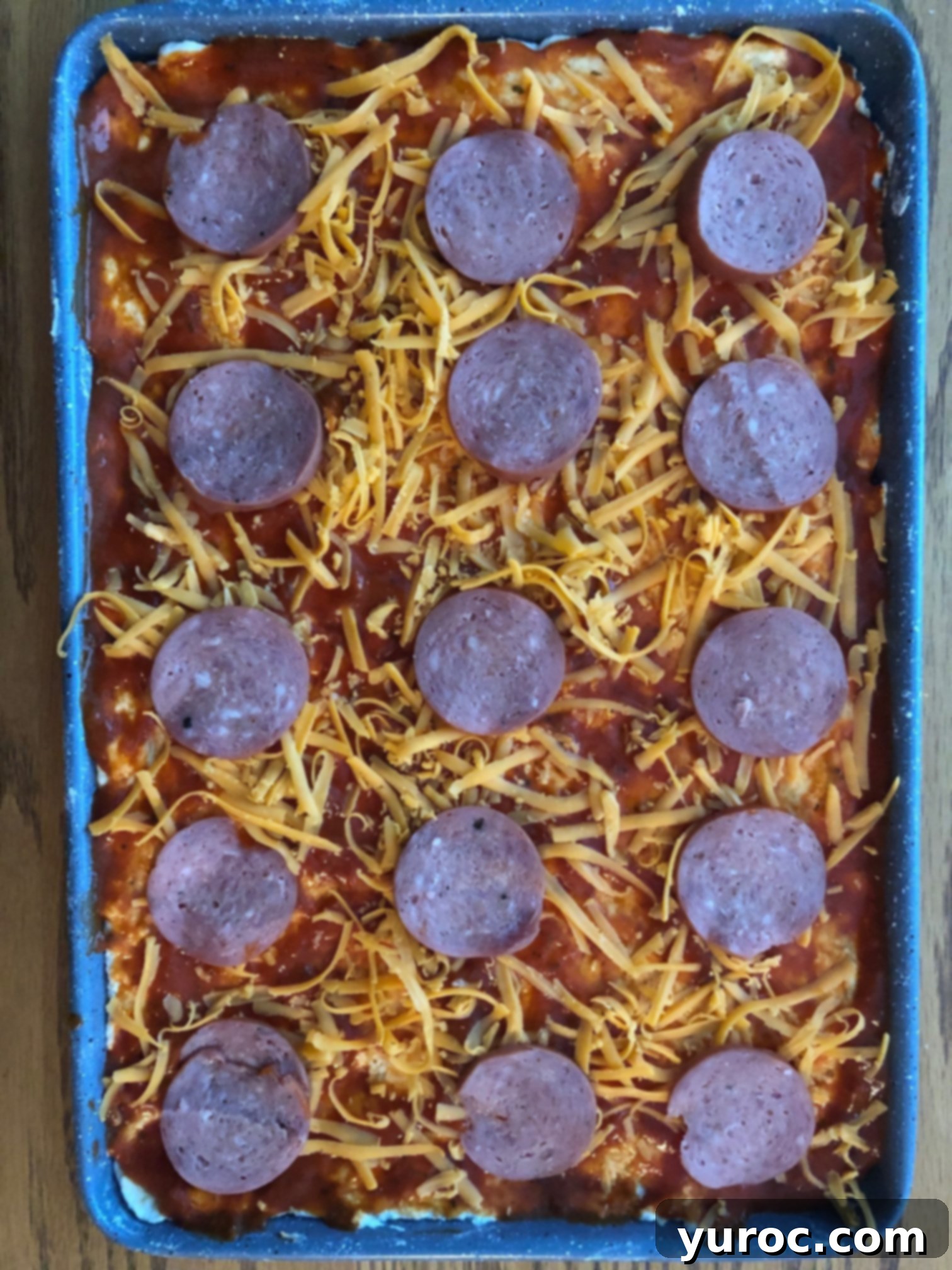 meat added to pizza dippers