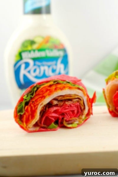 15 No-Prep Healthy School Lunches for Teens 4 Quick Turkey club ranch wrap with tortilla sandwich wrap - Foodmeanderings.com