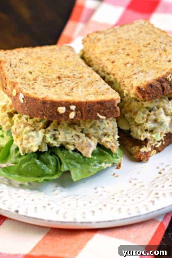 15 No-Prep Healthy School Lunches for Teens 6 Copycat Chick-fil-A Chicken Salad Sandwich made with frozen breaded chicken, pickle relish, celery, eggs, and mayo.