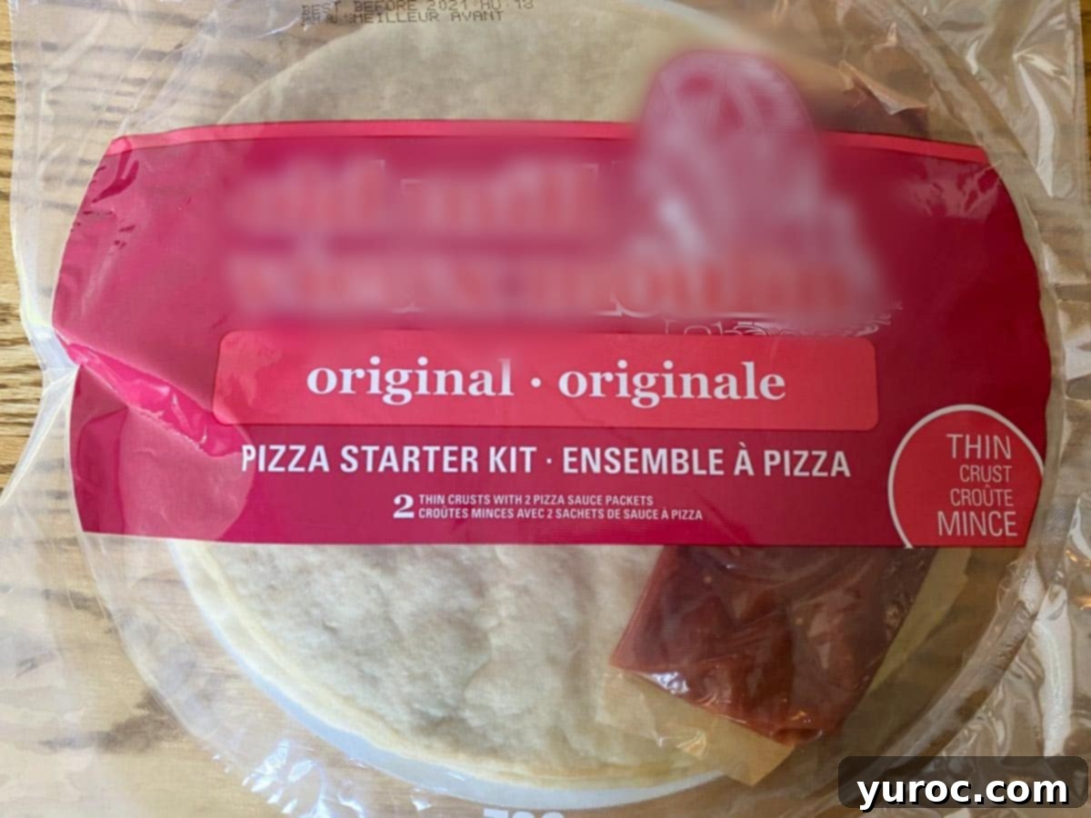 ready made pizza crust with sauce starter kit