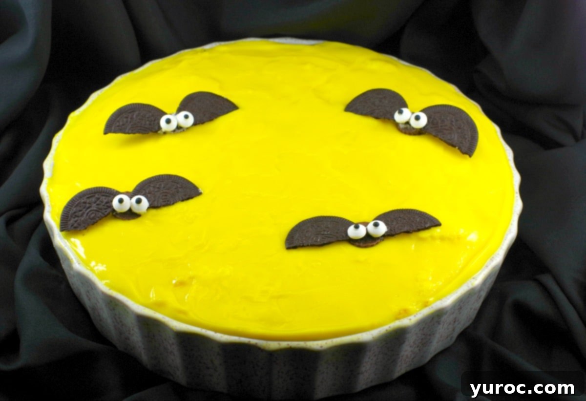 Inside out Boston Cream pie with bats | no bake